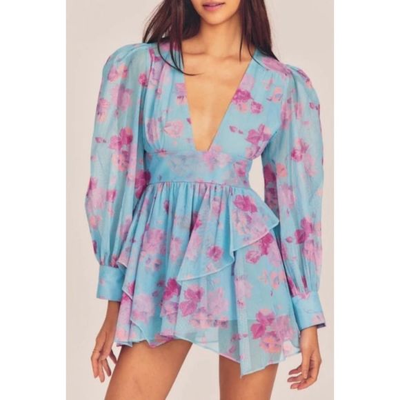 LoveShackFancy Varsha Dress in Ocean Reef Size 2 NWT - Picture 1 of 13